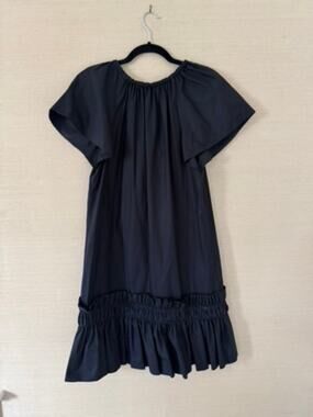 See by Chloé Black Smocked Mini Dress – Size 36 (US 4)